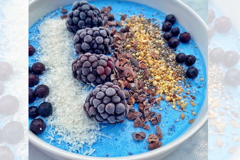 Blue Protein Smoothie Bowl